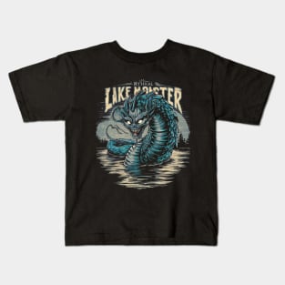 Mythical lake monster Kids T-Shirt